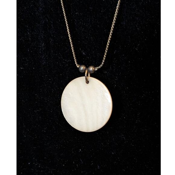 Antique Bronze Chain W/ Shell Glass CZ Ball Crystal Teardrop Beaded 36" Necklace - Picture 2 of 8